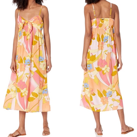 NEW NWT Billabong Twist It Midi Dress - Picture 8 of 8